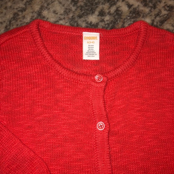 Gymboree 5/6 orangish cardigan - Picture 3 of 3